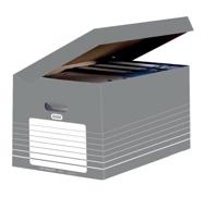 Elba archiefcontainer, ft 34,5 x 45 x 28 cm, grijs en wit Elba archiefcontainer, ft 34,5 x 45 x 28 cm, grijs en wit