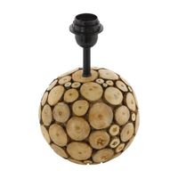 EGLO Ribadeo tafellamp - E27(excl) - Ø17,5 cm - Rond design - Hout, Bruin - thumbnail