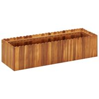 VidaXL Plantenbak verhoogd 100x30x25 cm massief acaciahout