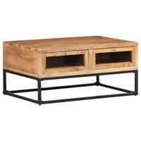 Salontafel 90x60x40 cm massief acaciahout - thumbnail