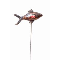 Metalen Vis op Stok Large