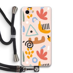Abstract: Pixel 3 XL Transparant Hoesje met koord