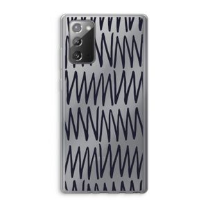Marrakech Zigzag: Samsung Galaxy Note 20 / Note 20 5G Transparant Hoesje