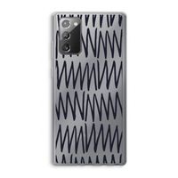Marrakech Zigzag: Samsung Galaxy Note 20 / Note 20 5G Transparant Hoesje