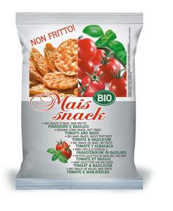 Bio Alimenti Mais snack tomaat & basilicum bio (50 gr)