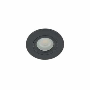 LED mini spot GU10 3Watt rond ZWART IP65 dimbaar