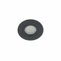 LED mini spot GU10 3Watt rond ZWART IP65 dimbaar