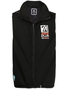 AAPE BY *A BATHING APE® gilet matelassé à patch logo - Noir