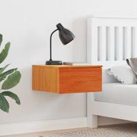 Wandbevestigde nachttafel met lade Wasbruin 37 x 35 x 18,5 cm