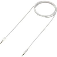 SpeaKa Professional SP-7870096 Jackplug Audio Aansluitkabel [1x Jackplug male 3,5 mm - 1x Jackplug male 3,5 mm] 3.00 m Wit SuperSoft-mantel - thumbnail