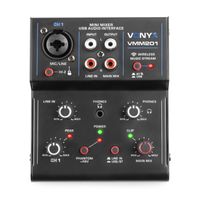 Vonyx VMM201 USB mixer - 2-kanaals mengpaneel met Bluetooth en USB - thumbnail