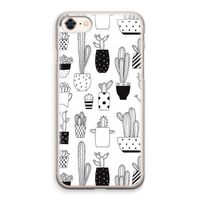 Cactusmotief: iPhone 8 Transparant Hoesje