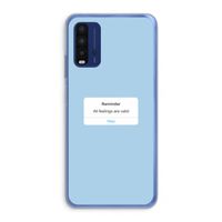Reminder: Xiaomi Redmi 9T Transparant Hoesje