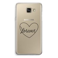 Forever heart black: Samsung Galaxy A5 (2016) Transparant Hoesje