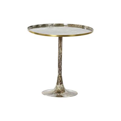 Kleine bijzettafel DKD Home Decor Bruin Gouden 51 x 51 x 51 cm