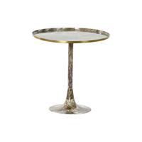Kleine bijzettafel DKD Home Decor Bruin Gouden 51 x 51 x 51 cm