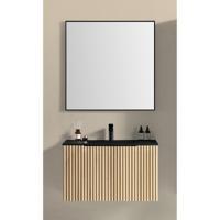 Xellanz Ribbella Badmeubel 100cm - Naturel Eik & Mat Zwart