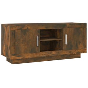 vidaXL Tv-meubel 102x35x45 cm bewerkt hout gerookt eikenkleurig