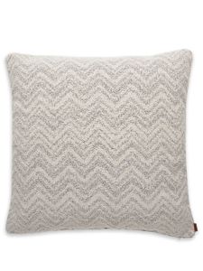 Missoni Home grand coussin Columbia à motif zig-zag - Blanc