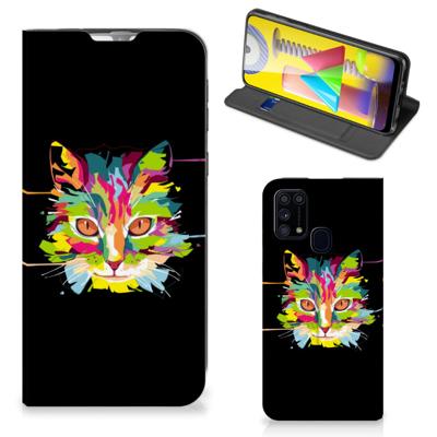Samsung Galaxy M31 Magnet Case Cat Color Samsung Galaxy M31 Magnet Case Cat Color