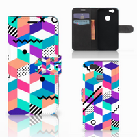 Huawei Nova Book Case Blokken Kleurrijk - thumbnail