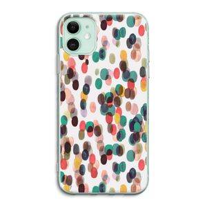 Tropical Dots: iPhone 11 Transparant Hoesje