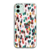 Tropical Dots: iPhone 11 Transparant Hoesje