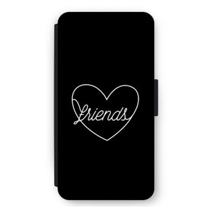Friends heart black: iPhone 11 Pro Max Flip Hoesje