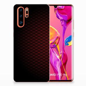 Huawei P30 Pro TPU bumper Geruit Rood