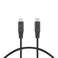 Kabel USB-C naar Lightning KSIX Zwart