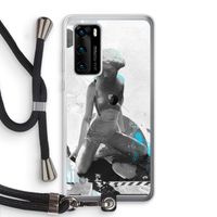 I will not feel a thing: Huawei P40 Transparant Hoesje met koord