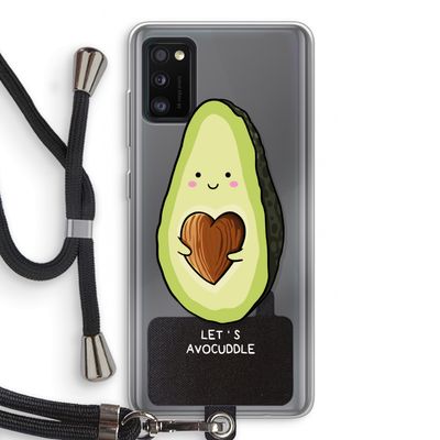 Avocuddle: Samsung Galaxy A41 Transparant Hoesje met koord