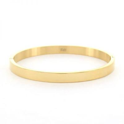 Kalli Bangle Armband Glans 6 mm Goud