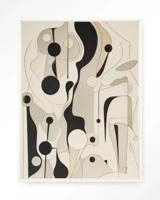 Urban Cotton Wandkleed 'Toulouse' 145 x 190cm in Floating Frame - off white