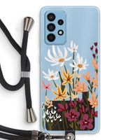 Painted wildflowers: Samsung Galaxy A52 Transparant Hoesje met koord