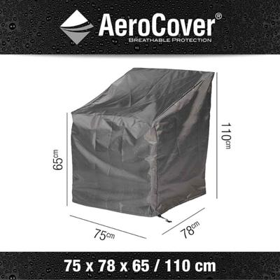 Loungestoelhoes hoge rug XL hoes 75 x 78 x 65 tot 110 - Aerocover