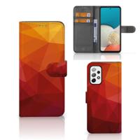 Book Case voor Samsung Galaxy A73 5G Polygon Red Book Case voor Samsung Galaxy A73 5G Polygon Red