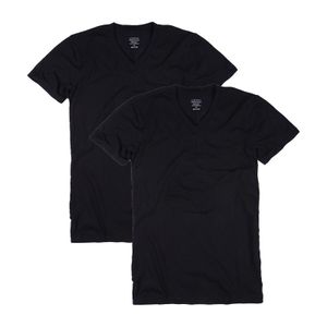 Claesens 2-pack V-neck t-shirts black