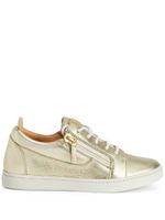 Giuseppe Zanotti baskets Nicki lacées à fini métallisé - Or