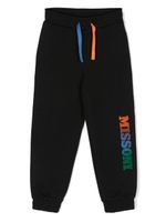 Missoni Kids pantalon de jogging à logo imprimé - Noir