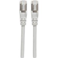 Intellinet 317139 RJ45 Netwerkkabel, patchkabel CAT 6A S/FTP 1.50 m Grijs Folie afscherming, Afscherming gevlochten, Halogeenvrij 1 stuk(s)