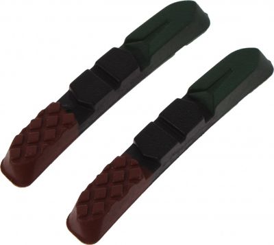 Cycle Tech remblokrubbers V-brake 72 x 11 mm zwart/rood/groen 4 stuks Cycle Tech remblokrubbers V-brake 72 x 11 mm zwart/rood/groen 4 stuks