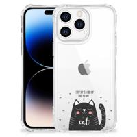 Apple iPhone 14 Pro Max Stevig | Bumper Hoesje | Cat Good Day