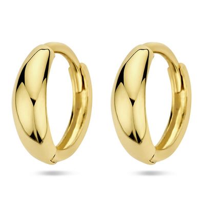 Klapoorringen geelgoud 3,5 x 12 mm