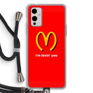 I'm lovin' you: OnePlus 9 Transparant Hoesje met koord