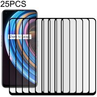 Voor OPPO Realme X7 25 PCS Full Glue Full Screen Tempered Glass Film