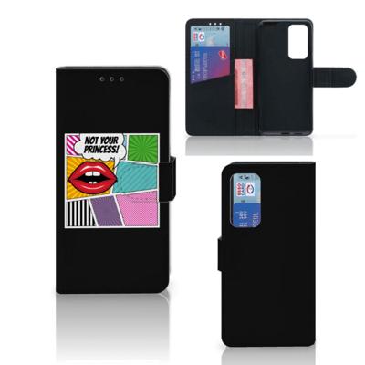 Huawei P40 | Wallet Case | met Pasjes | Popart Princess Huawei P40 | Wallet Case | met Pasjes | Popart Princess