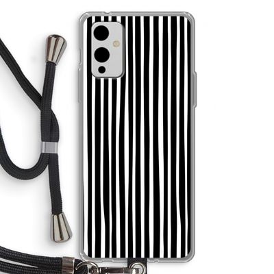 Stripes: OnePlus 9 Transparant Hoesje met koord