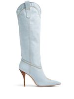 Stuart Weitzman bottes d'inspiration western en jean - Bleu