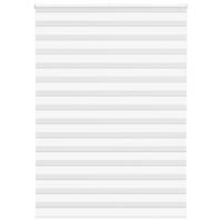 VidaXL Zebra rolgordijn 160x200 cm stofbreedte 155,9cm polyester wit